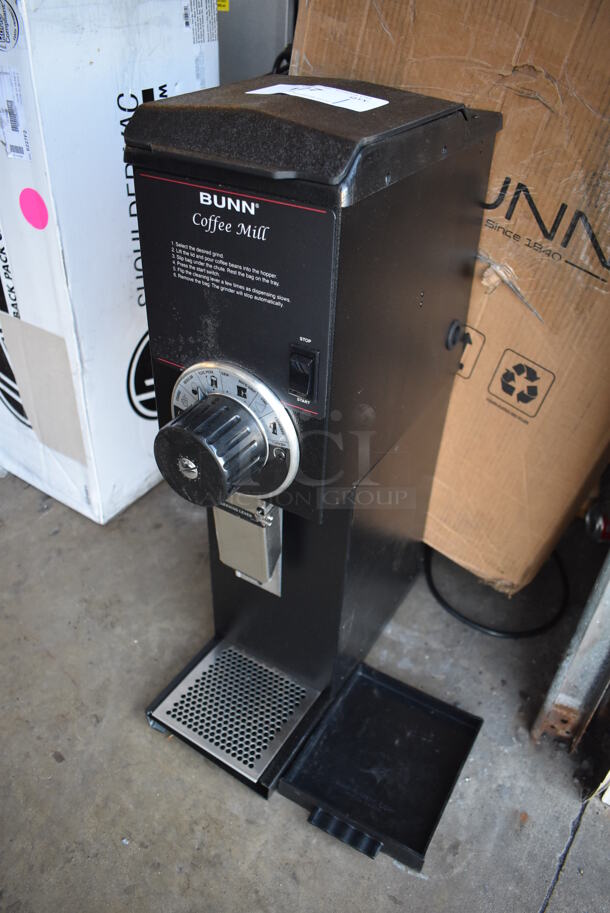 LIKE NEW! 2022 Bunn G3 HD Metal Commercial Countertop Bulk Coffee Bean Grinder. 120 Volts, 1 Phase. Unit Has Only Been Used a Few Times! 7.5x14x27. Tested and Working! - Image 2 of 7