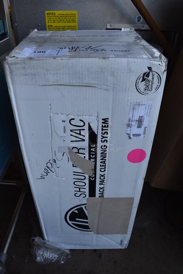 BRAND NEW IN BOX! Hoover C2401 6.4 Qt. Commercial Backpack Vacuum Cleaner with 1 1/2" Attachments. Stock Picture Used For Gallery Picture. Tested and Working! - Image 2 of 4