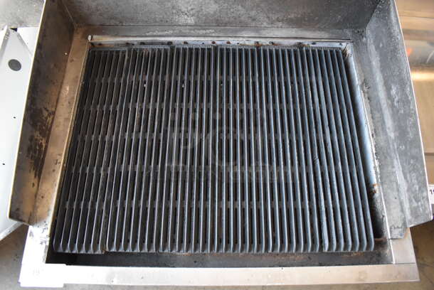 Bakers Pride Stainless Steel Commercial Countertop Natural Gas Powered Charbroiler Grill. 37x32x21 - Image 2 of 5