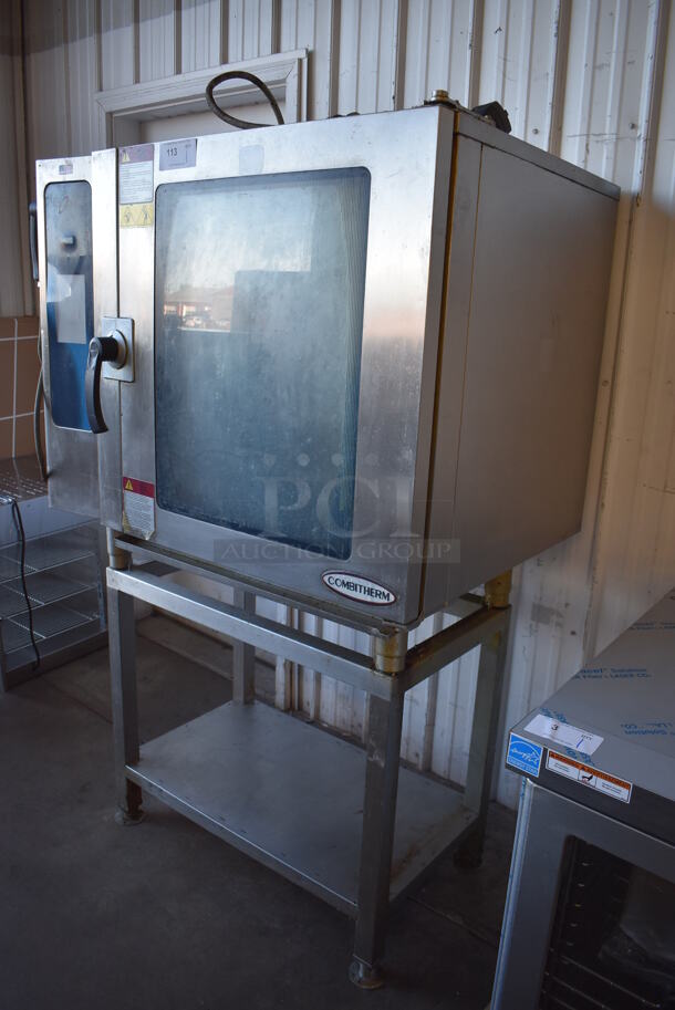 2014 Alto Shaam Model 10.10 ESI Stainless Steel Commercial Electric Powered Combitherm Convection Oven w/ View Through Door on Stand. 208-240 Volts, 3 Phase. 46x32x71 - Image 3 of 8