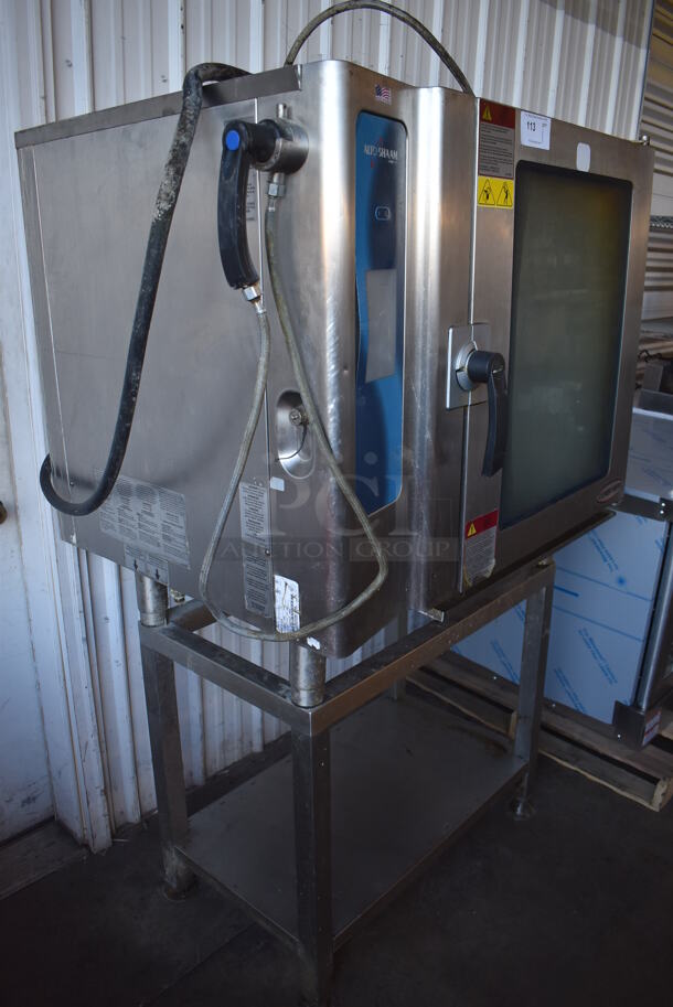 2014 Alto Shaam Model 10.10 ESI Stainless Steel Commercial Electric Powered Combitherm Convection Oven w/ View Through Door on Stand. 208-240 Volts, 3 Phase. 46x32x71 - Image 5 of 8