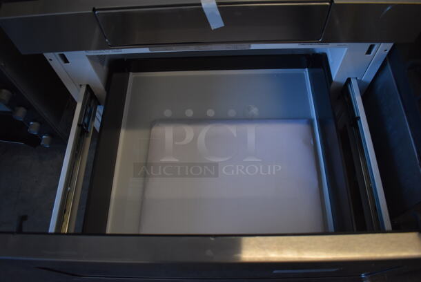 BRAND NEW! Sharp Stainless Steel Commercial Drawer Microwave Oven. 115 Volts, 1 Phase. 24x23x16 - Image 5 of 6