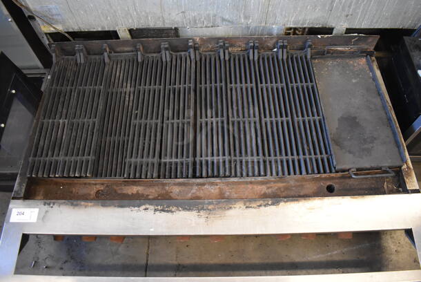Wolf ACB60N Stainless Steel Commercial Countertop Natural Gas Powered Charbroiler Grill. 61x41x15 - Image 6 of 8