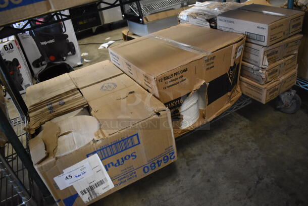 ALL ONE MONEY! Tier Lot of Various Items Including Health Guards HS-6141 Sanitary Napkin Disposal Bags and Toilet Paper Rolls - Image 6 of 6