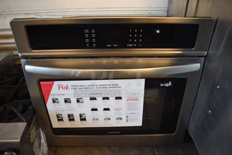 BRAND NEW SCRATCH AND DENT! Frigidaire LFEW3026TFA Stainless Steel Single Deck Electric Powered Oven. 120-208/240 Volts. 30x28x29