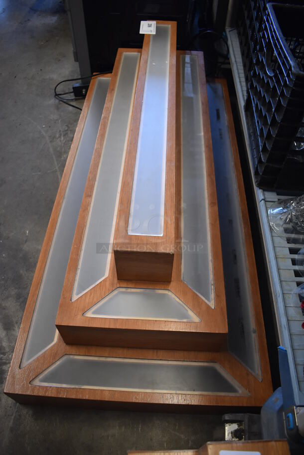 Wooden Countertop 3 Tier Bottle Merchandiser Display. 45x20x14. Tested and Working! - Image 2 of 4