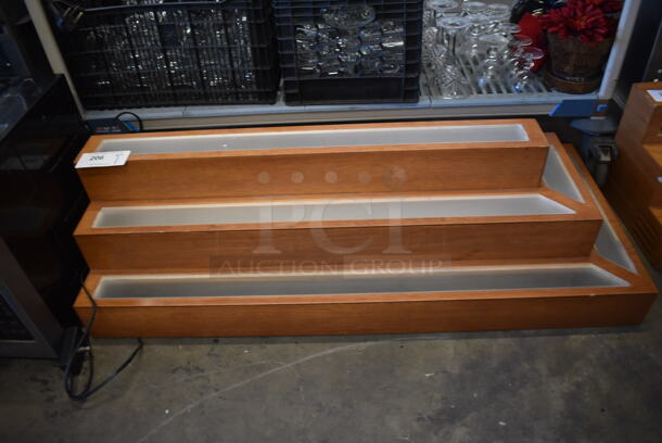 Wooden Countertop 3 Tier Bottle Merchandiser Display. 45x20x14. Tested and Working! - Image 4 of 4