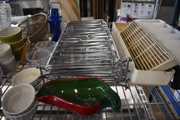 ALL ONE MONEY! Tier Lot of Various Items Including Poly Ramekins, Metal Muffin Baking Pan, Glass Bowls - Image 5 of 8