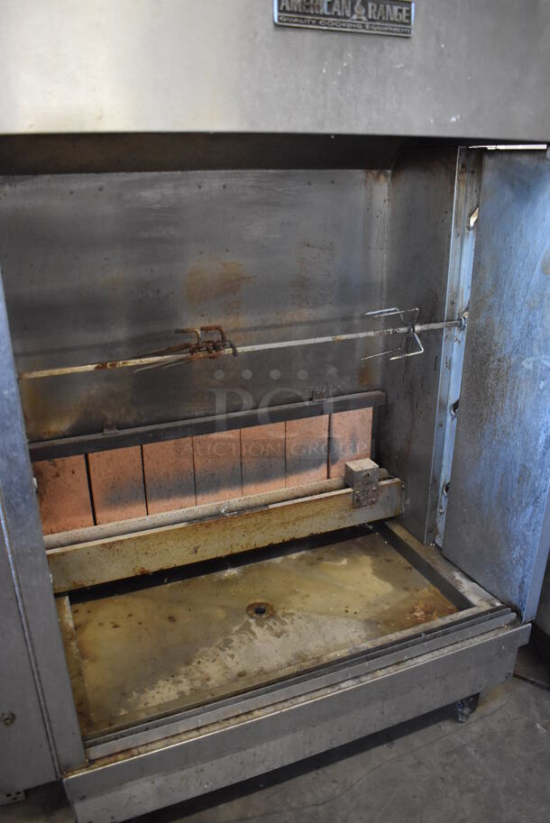 American Range Stainless Steel Commercial Natural Gas Powered 4 Spit Rotisserie Oven. 48x26x58 - Image 2 of 5