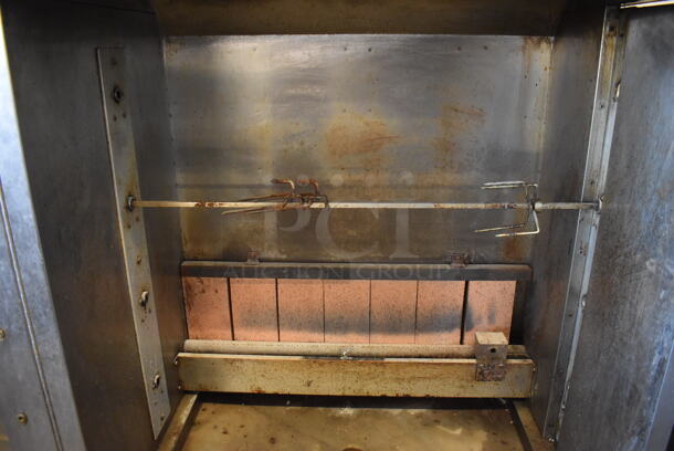 American Range Stainless Steel Commercial Natural Gas Powered 4 Spit Rotisserie Oven. 48x26x58 - Image 5 of 5