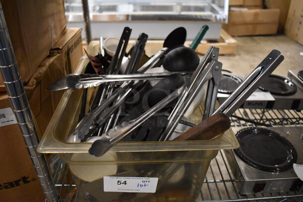 ALL ONE MONEY! Lot of Various Utensils In Poly Bin