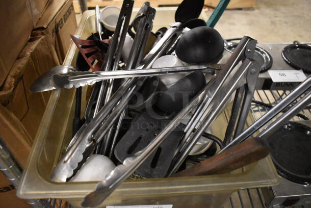 ALL ONE MONEY! Lot of Various Utensils In Poly Bin - Image 2 of 5