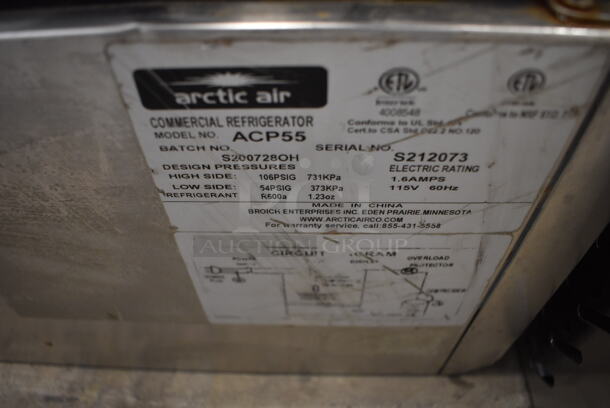Arctic Air ACP55 Stainless Steel Commercial Countertop Refrigerated Rail. 115 Volts, 1 Phase. 55x16x10. Tested and Working! - Image 4 of 4