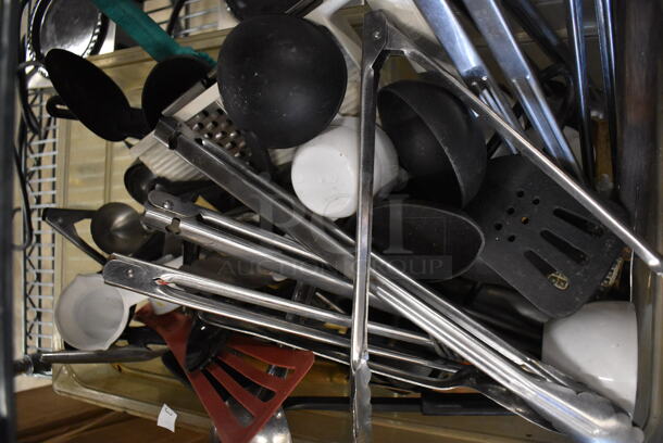 ALL ONE MONEY! Lot of Various Utensils In Poly Bin - Image 5 of 5
