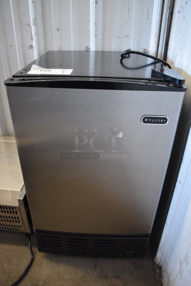 BRAND NEW! Whynter UIM-155a Stainless Steel Commercial Self Contained Ice Machine. 115 Volts, 1 Phase. 15x18x25