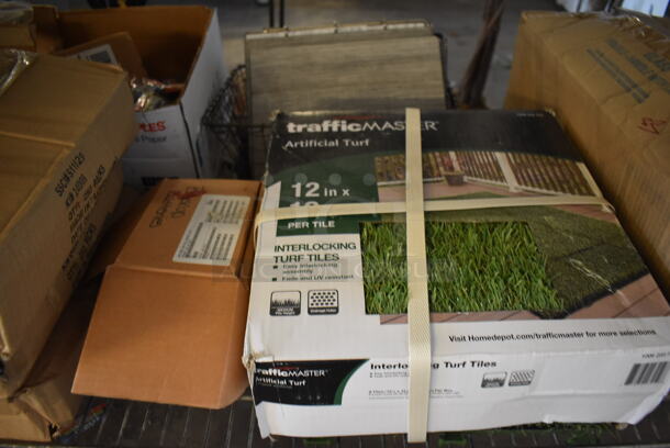ALL ONE MONEY! Tier Lot of Various Items Including Crayons and Fake Turf Pieces - Image 7 of 7