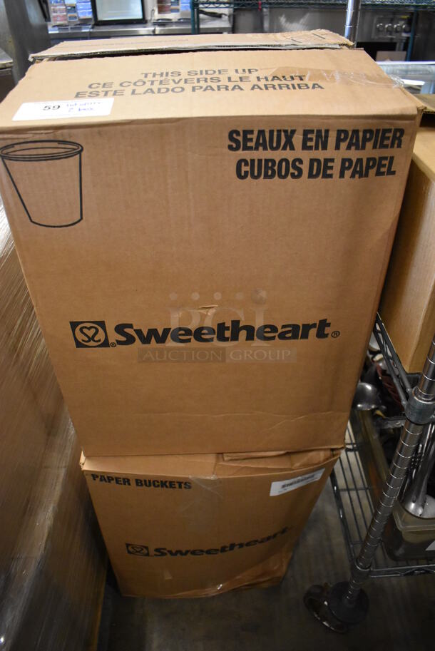 ALL ONE MONEY! Lot of 2 Boxes of Sweetheart Disposable Buckets - Image 2 of 4