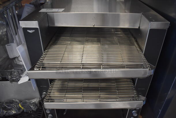 BRAND NEW SCRATCH AND DENT! Vollrath JT4HC Stainless Steel Commercial Countertop Electric Powered Double Conveyor Toaster Oven. 208 Volts, 1 Phase. 20x24x24. Tested and Working! - Image 4 of 6