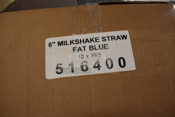 ALL ONE MONEY! Tier Lot of 4 Boxes of Blue Straws - Image 2 of 5