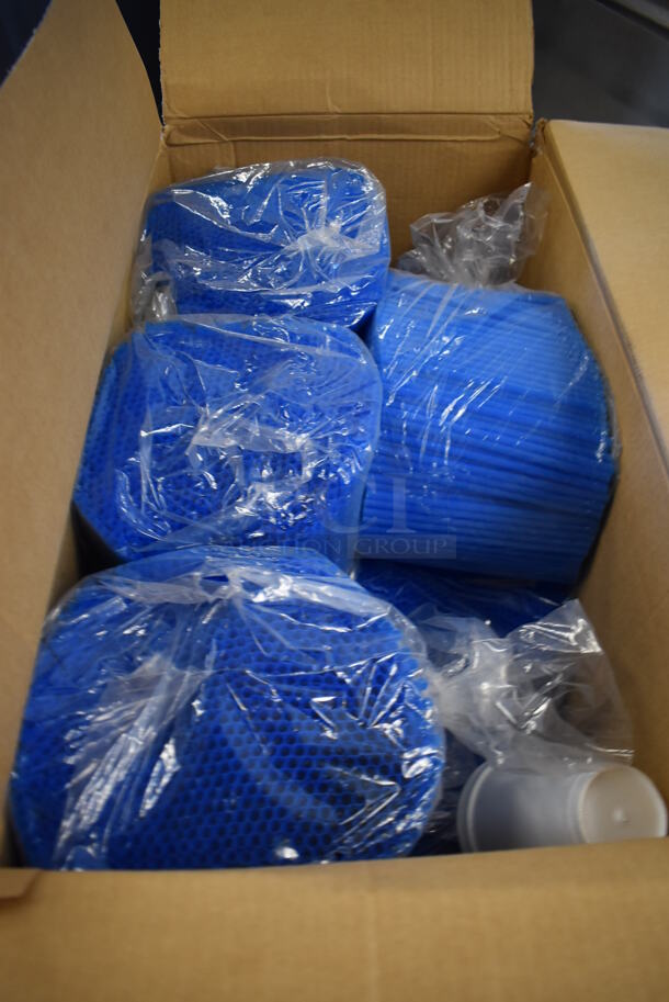 ALL ONE MONEY! Tier Lot of 4 Boxes of Blue Straws - Image 3 of 5