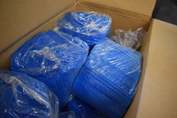 ALL ONE MONEY! Tier Lot of 4 Boxes of Blue Straws - Image 4 of 5