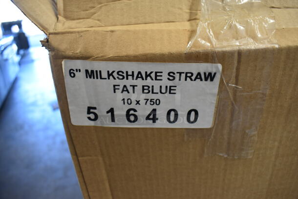 ALL ONE MONEY! Tier Lot of 4 Boxes of Blue Straws - Image 5 of 5
