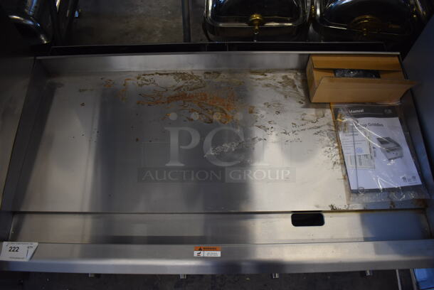 BRAND NEW SCRATCH AND DENT! CPG Cooking Performance Group GT-CPG-48-NL Stainless Steel Commercial Countertop Gas Powered Flat Top Griddle w/ Thermostatic Controls. 48x30x16. Tested and Working! - Image 5 of 7