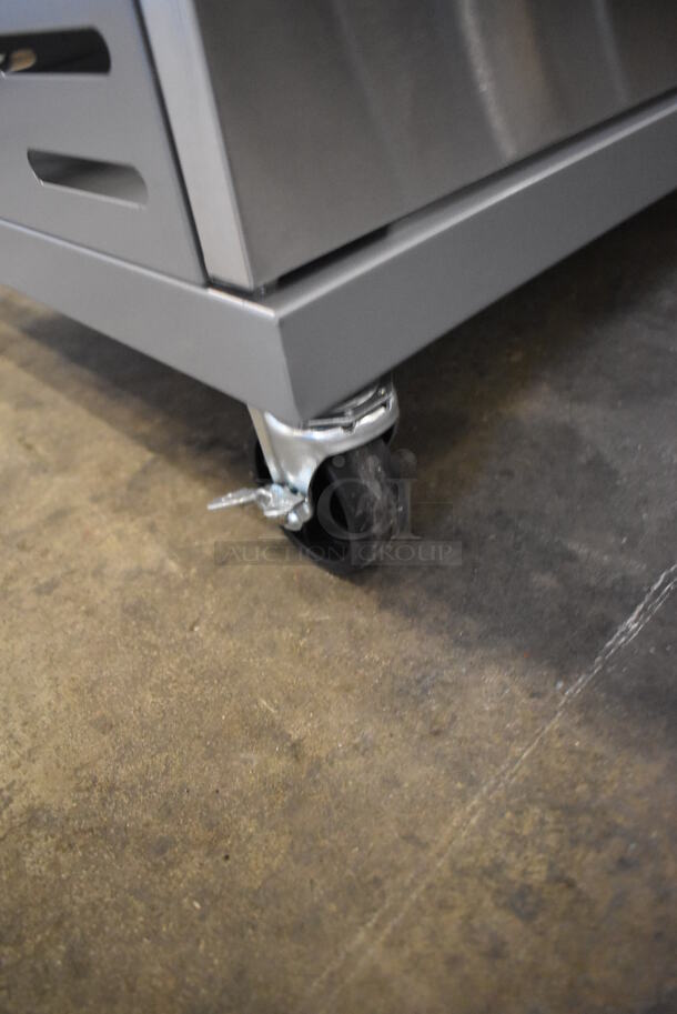 BRAND NEW! Members Mark Pro Series G70302/G70302-1 Stainless Steel Commercial 5 Burner Propane Gas Powered Flat Top Griddle Portable Grill on Commercial Casters. 68x25x42 - Image 9 of 9