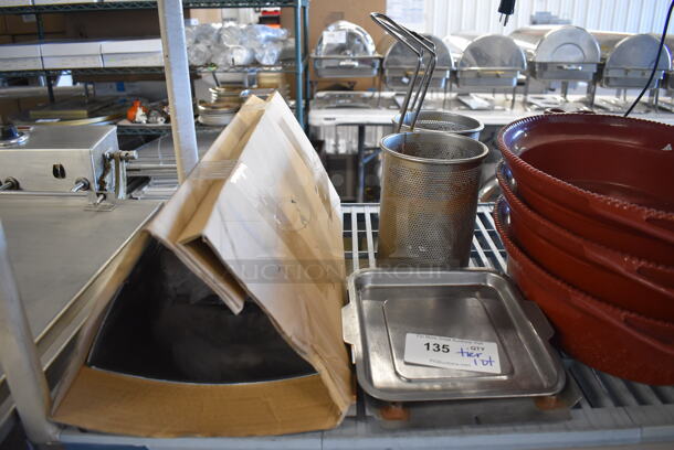 ALL ONE MONEY! Tier Lot of Various Items Including Poly Bins, Metal Baskets and Monogram Toilet Paper Dispenser - Image 2 of 5