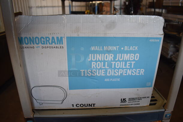 ALL ONE MONEY! Tier Lot of Various Items Including Poly Bins, Metal Baskets and Monogram Toilet Paper Dispenser - Image 5 of 5