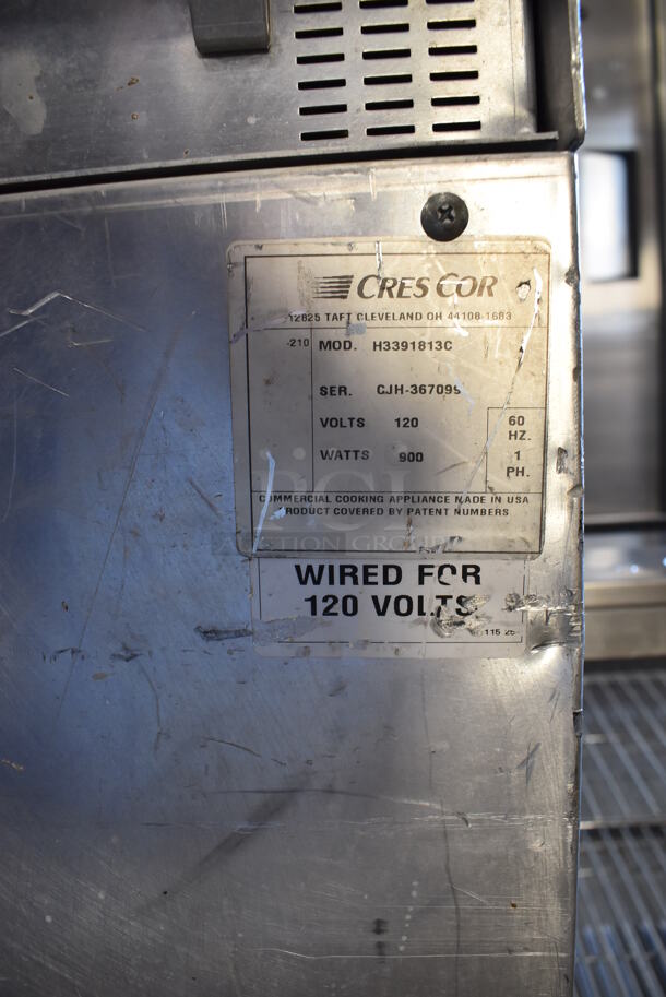 CresCor H3391813C Metal Commercial Warming Heated Cabinet on Commercial Casters. 120 Volts, 1 Phase. 23x30x37. Tested and Does Not Power On - Image 6 of 6
