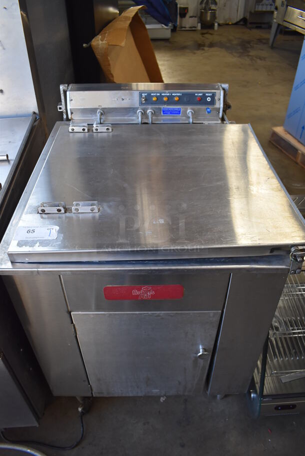 Bakers Aid RFR118 Stainless Steel Commercial Floor Style Electric Powered Donut Fryer. 240 Volts, 3 Phase. 28x36x41