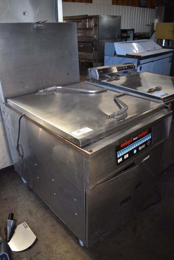 Pitco Frialator DD24RUFM Stainless Steel Commercial Floor Style Natural Gas Powered Donut Fryer. 72,000 BTU. 30x43x56 - Image 2 of 7