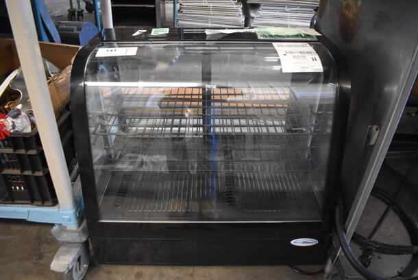 BRAND NEW! KoolMore Metal Commercial Countertop Display Case Merchandiser. Missing 1 Back Door. 27x16x26. Tested and Working!