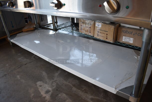BRAND NEW SCRATCH AND DENT! ServIt 423EST5WO Stainless Steel Commercial Electric Powered 5 Well Steam Table w/ Cutting Board and Under Shelf. 208/240 Volts, 1 Phase. 71x23x36. Tested and Working! - Image 7 of 7