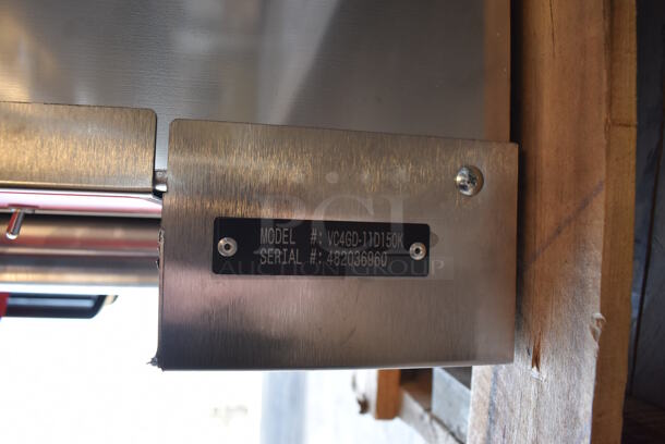 BRAND NEW SCRATCH AND DENT! LATE MODEL! Vulcan VC4GD-11D150K ENERGY STAR Stainless Steel Commercial Natural Gas Powered Powered Full Size Convection Oven w/ View Through Doors, Metal Oven Racks and Thermostatic Controls. 40x31x31. Tested and Working! - Image 6 of 11