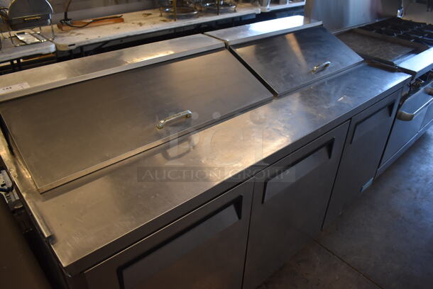 Turbo Air MST-72 Stainless Steel Commercial Sandwich Salad Prep Table Bain Marie Mega Top on Commercial Casters. 115 Volts, 1 Phase. 73x30x43. Tested and Powers On But Does Not Get Cold - Image 2 of 9