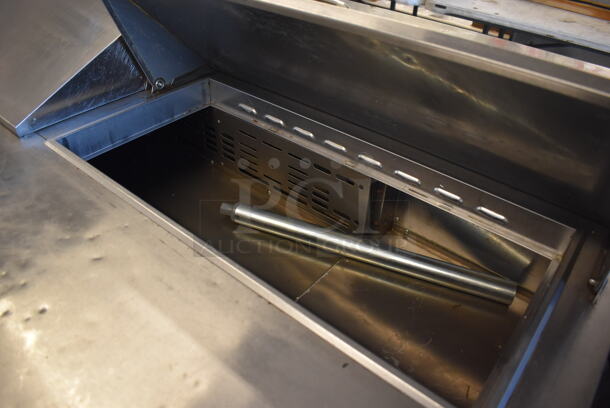 Turbo Air MST-72 Stainless Steel Commercial Sandwich Salad Prep Table Bain Marie Mega Top on Commercial Casters. 115 Volts, 1 Phase. 73x30x43. Tested and Powers On But Does Not Get Cold - Image 4 of 9