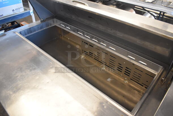 Turbo Air MST-72 Stainless Steel Commercial Sandwich Salad Prep Table Bain Marie Mega Top on Commercial Casters. 115 Volts, 1 Phase. 73x30x43. Tested and Powers On But Does Not Get Cold - Image 5 of 9