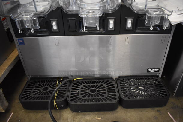 BRAND NEW! Vollrath 8D1316-456-465 Stainless Steel Commercial Countertop 3 Hopper Refrigerated Beverage Machine. Missing Dispenser Parts. 115 Volts, 1 Phase. 21x19x27. Tested and Working! - Image 5 of 8