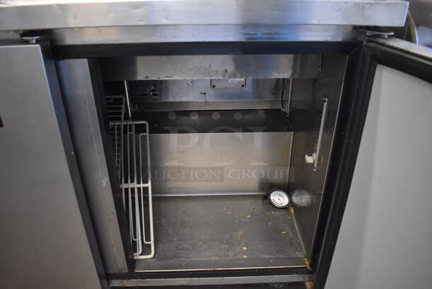 Turbo Air MST-72 Stainless Steel Commercial Sandwich Salad Prep Table Bain Marie Mega Top on Commercial Casters. 115 Volts, 1 Phase. 73x30x43. Tested and Powers On But Does Not Get Cold - Image 6 of 9