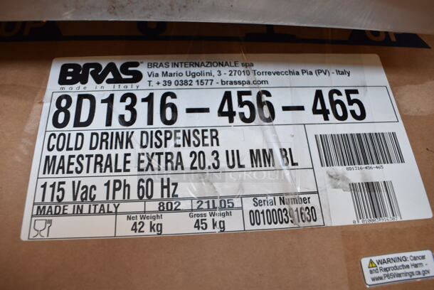 BRAND NEW! Vollrath 8D1316-456-465 Stainless Steel Commercial Countertop 3 Hopper Refrigerated Beverage Machine. Missing Dispenser Parts. 115 Volts, 1 Phase. 21x19x27. Tested and Working! - Image 8 of 8