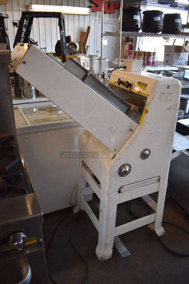 Oliver 797-32-NC Metal Commercial Floor Style Bread Loaf Slicer. 115 Volts, 1 Phase. 48x21x56. Tested and Working! - Image 1 of 7