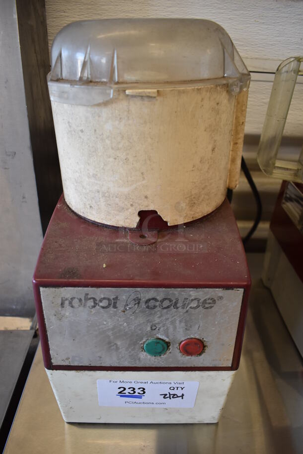 Robot Coupe Metal Commercial Countertop Food Processor w/ Bowl and S Blade. 8x11x17. Tested and Working!