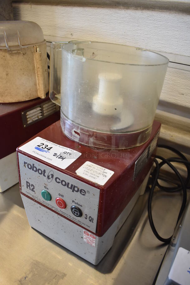 Robot Coupe R2N Metal Commercial Countertop Food Processor w/ Bowl and S Blade. 120 Volts, 1 Phase. 8x11x17. Tested and Working! - Image 2 of 6