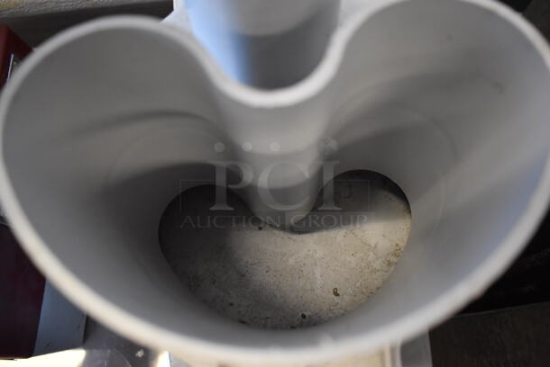 Robot Coupe R100 Metal Commercial Countertop Food Processor w/ Continuous Feed Head. 115 Volts, 1 Phase. 8x16x18. Tested and Working! - Image 6 of 6