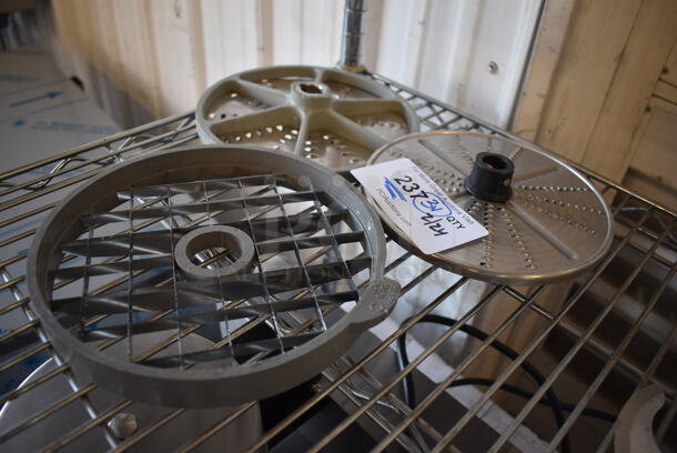 3 Various Metal Blades for Food Processor. 8x8x1.5, 7.5x7.5x2. 3 Times Your Bid! - Image 2 of 6