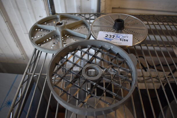 3 Various Metal Blades for Food Processor. 8x8x1.5, 7.5x7.5x2. 3 Times Your Bid! - Image 6 of 6