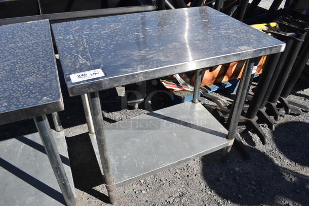 Stainless Steel Commercial Table w/ Metal Under Shelf. 36x24x34 - Image 2 of 3