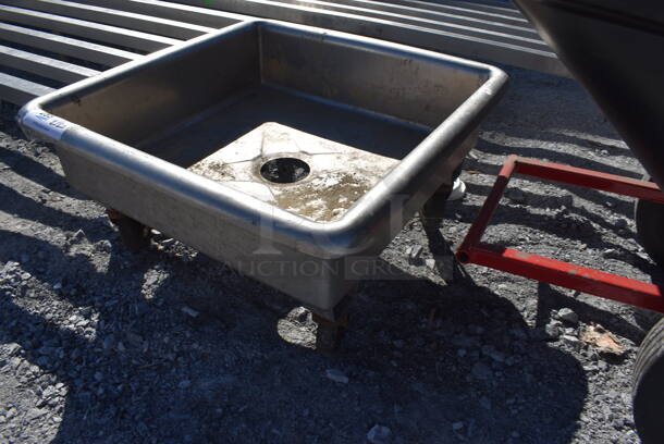 Metal Portable Sink Basin on Commercial Casters. 24x24x13 - Image 3 of 3